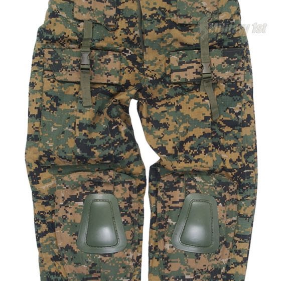 Mil-Tec Warrior Hose mit Knieschutz Digital Woodland