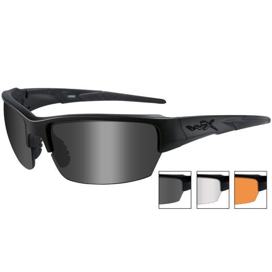 Wiley X WX Saint Brille - Gläser in Smoke Grey + Transparent + Light Rust / Gestell in Mattschwarz