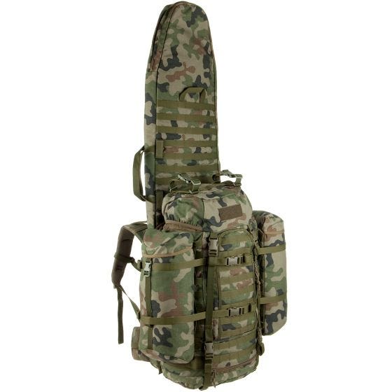 Wisport ShotPack 65L Rucksack mit Gewehrtasche PL Woodland