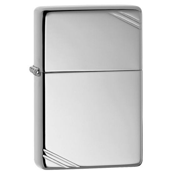 Zippo High Polish Vintage Chrome Feuerzeug